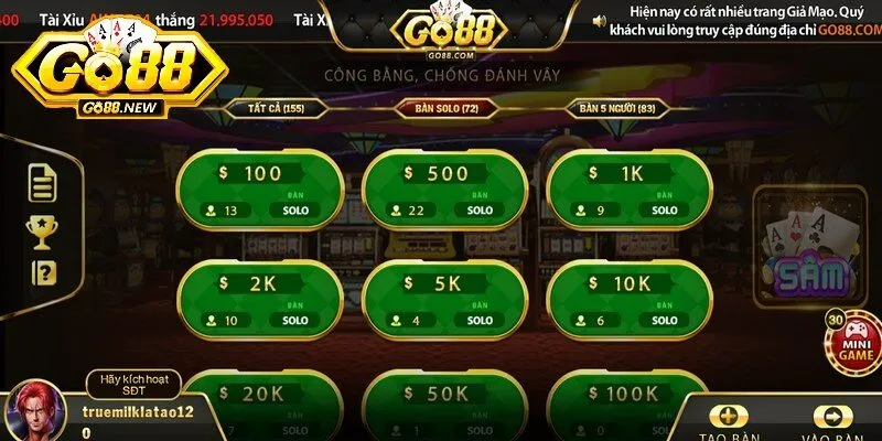 Game bài Sâm mang tính trí tuệ với sức hút khó cưỡng