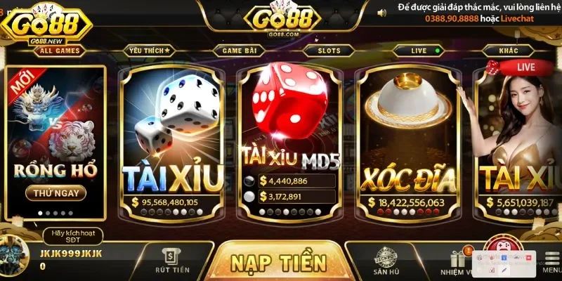 Điểm thu hút người chơi tham gia Go88 giải trí